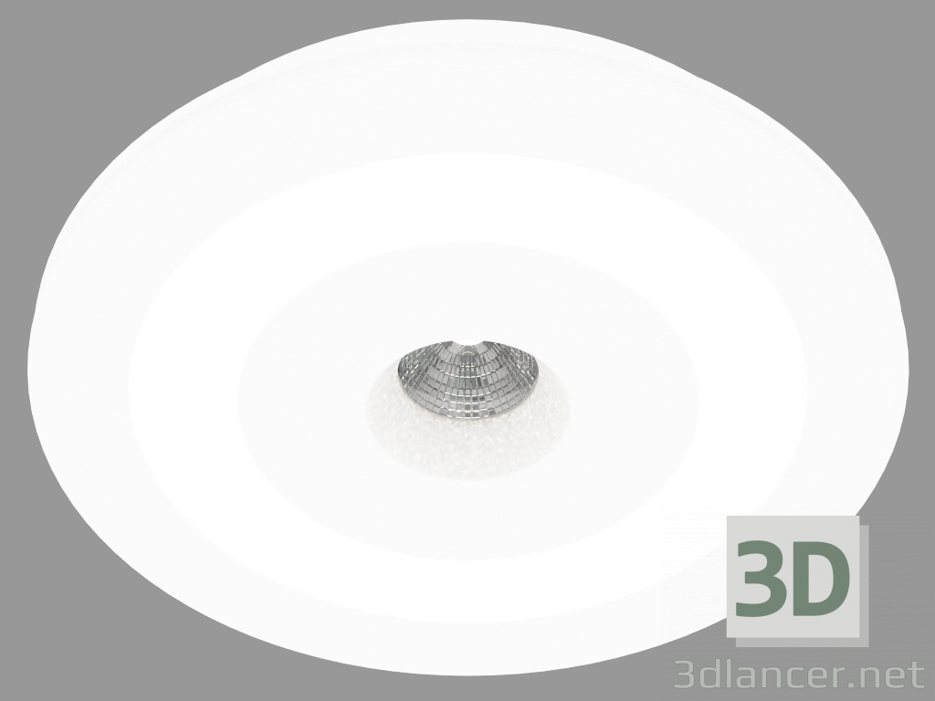 3 डी मॉडल Recessed एलईडी प्रकाश उपकरण जिप्सम (DL236GR) - पूर्वावलोकन