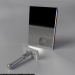 3D Modell Der Rasierer (Metall) mit einer Klinge - Vorschau