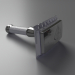 3d model The razor (metal) with a blade - preview