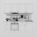 3d kitchen set модель купить - ракурс