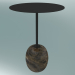 modèle 3D Table basse Lato (LN8, Ø40cm, H 50cm, marbre noir chaud & Emparador) - preview