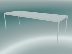 Base de table rectangulaire 250x90 cm (Blanc)