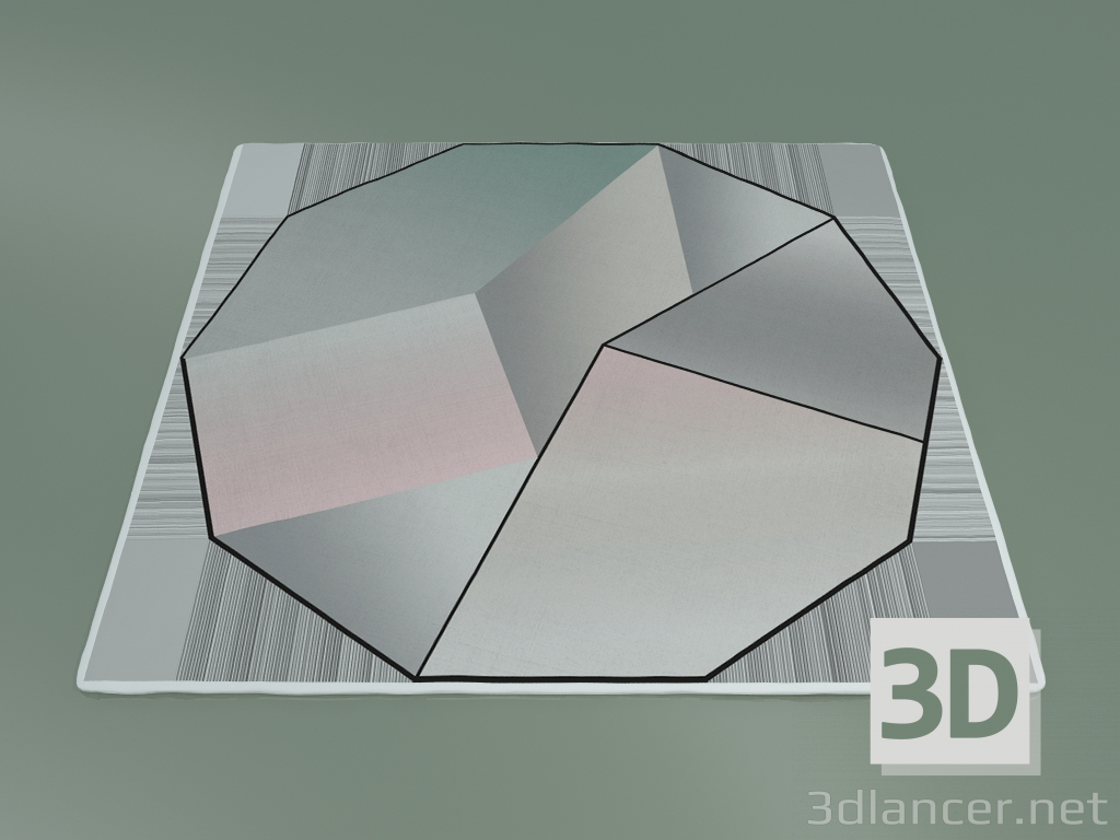 3d model Ilusión de dígitos de alfombra (S131, declarar) - vista previa