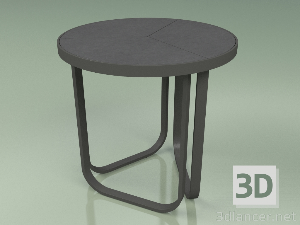 modello 3D Tavolino 008 (Metallo Fumo, Gres Smaltato Storm) - anteprima