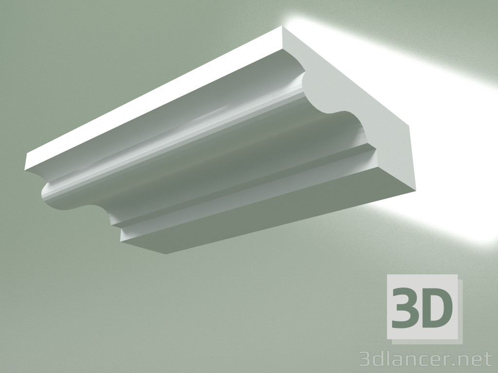 3D modeli Alçı korniş (tavan kaidesi) KT275 - önizleme