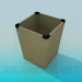 3d model Cubo de basura - vista previa