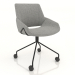 3d model Swivel chair with wheels - preview