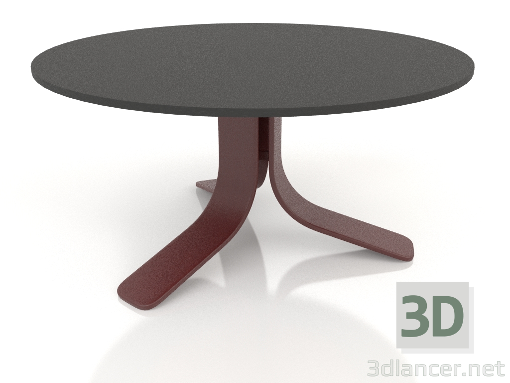 3 डी मॉडल कॉफ़ी टेबल Ø80 (वाइन रेड, डेकटन डोमूज़) - पूर्वावलोकन