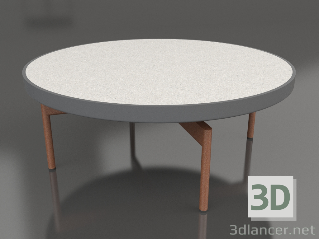 3d model Round coffee table Ø90x36 (Anthracite, DEKTON Sirocco) - preview