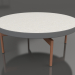 modello 3D Tavolino rotondo Ø90x36 (Antracite, DEKTON Sirocco) - anteprima