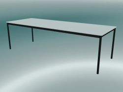 Dikdörtgen masa Tabanı 250x90 cm (Beyaz, Siyah)