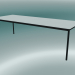 3D Modell Rechteckiger Tischfuß 250x90 cm (Weiß, Schwarz) - Vorschau