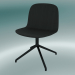 3D modeli Sandalye geniş, dönen Visu (Siyah) - önizleme