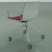 3D modeli Sandalye 2044 (4 tekerlekli, kolçaklı, krom, ön kaplamalı, polipropilen PO00401) - önizleme