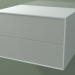3D Modell Doppelbox (8AUCCB01, Gletscherweiß C01, HPL P02, L 72, P 50, H 48 cm) - Vorschau