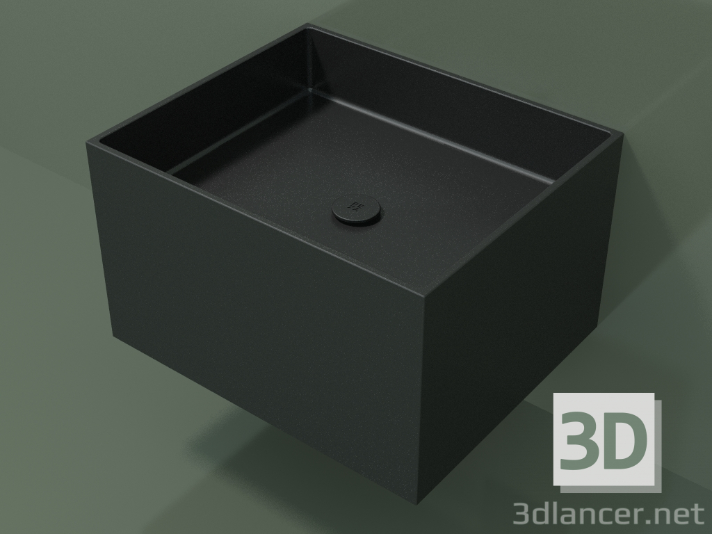 modèle 3D Lavabo suspendu (02UN32301, Deep Nocturne C38, L 60, P 50, H 36 cm) - preview