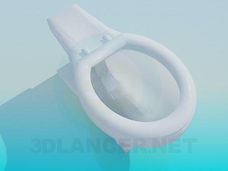 modello 3D Ciotola di toletta - anteprima