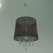 3d model Hanging chandelier 2045-5 (chrome-black) - preview
