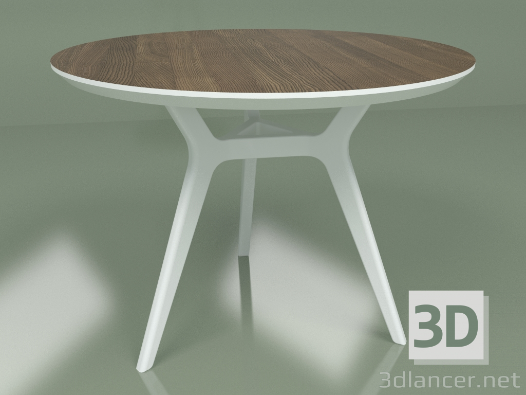 3D modeli Yemek masası Glat Ceviz (beyaz, 1000) - önizleme