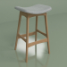 3d model Semi-bar chair Allegra height 67 (white oak) - preview