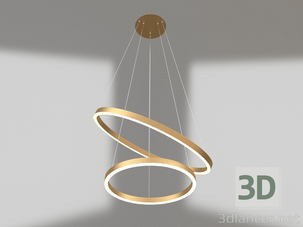 3D modeli Kolye ucu Thor mat altın d60+40 (08219.33) - önizleme