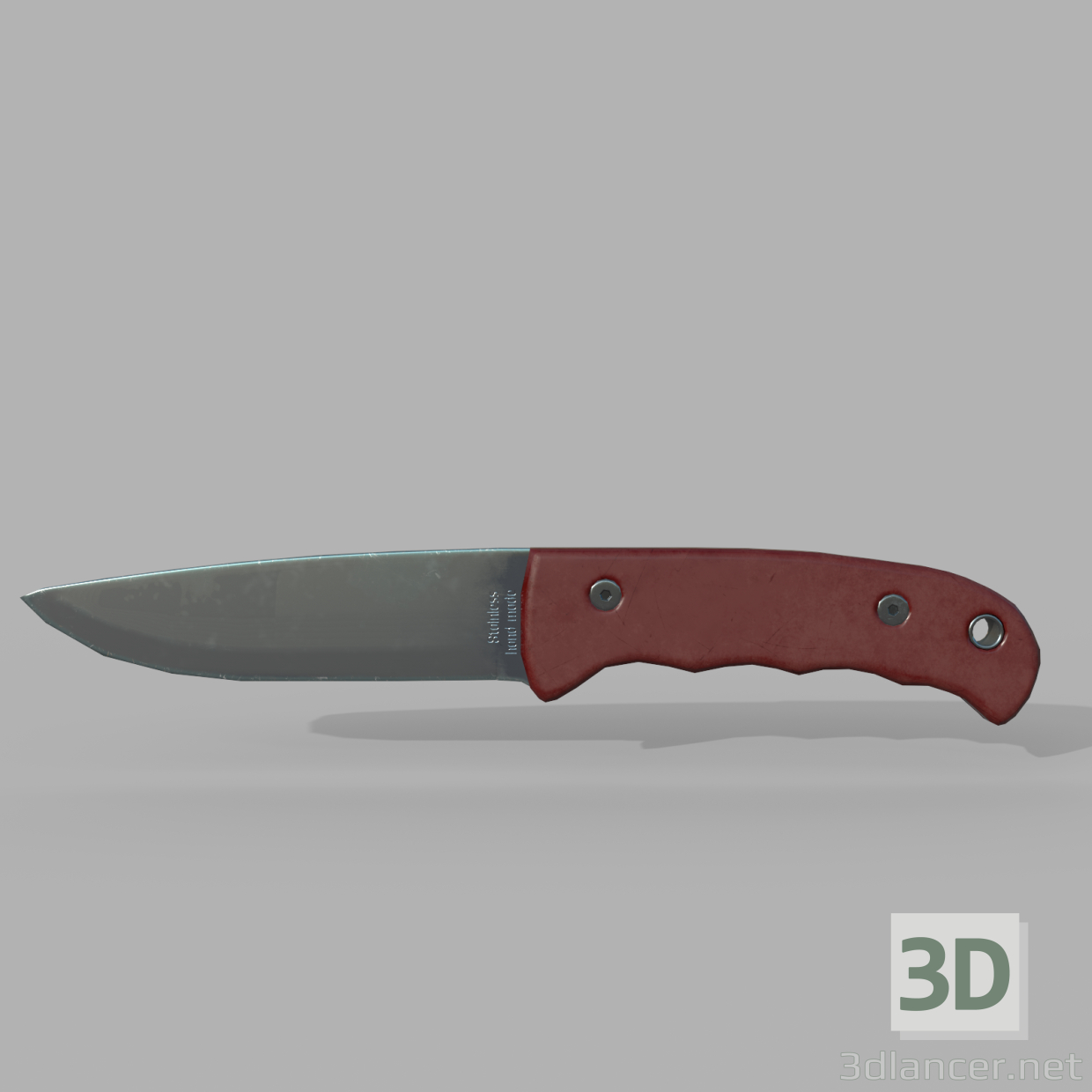 3d перочинный нож модель купить - ракурс