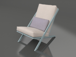 Клубный стул для отдыха (Blue grey)