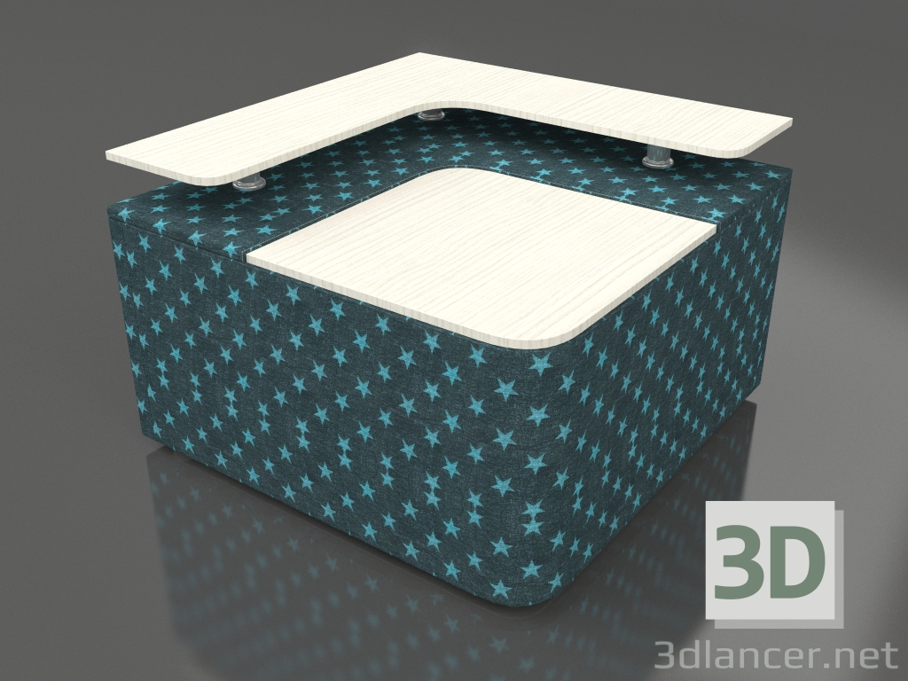 3d model Sofa module (table) Jacqueline (blue) - preview