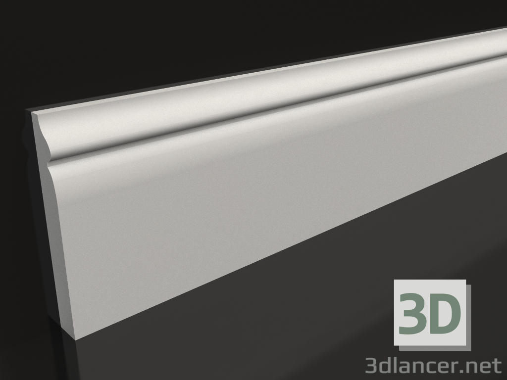 3d model Gypsum floor plinth PN 008 (150x21) - preview