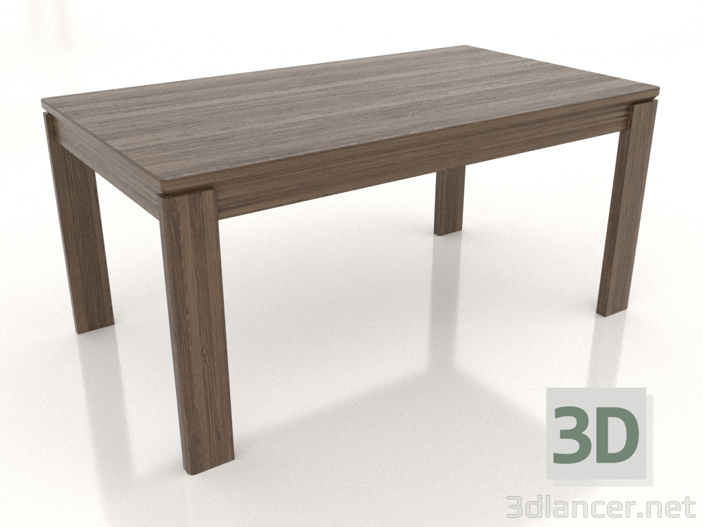 3D Modell Esstisch 1600x900 mm (Esche hell, Nussbaum) - Vorschau