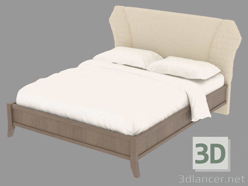 3d модель Кровать двуспальная L3MONL – превью