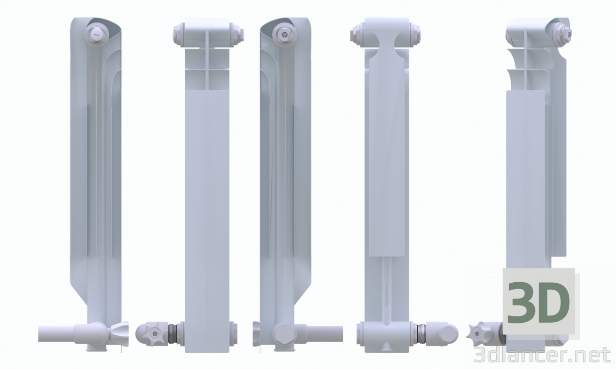 modello 3D di Il comparto del radiatore. comprare - rendering