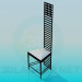 3d model Chair with high back - preview