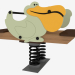 modèle 3D Rocking chair de plaine de jeux pour enfants Pelican (6129) - preview