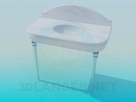modelo 3D Lavabo con la tapa - escuchar modelo 3D Lavabo con la tapa - escuchar