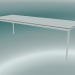 3D Modell Rechteckiger Tischfuß 250x90 cm (Weiß, Sperrholz, Weiß) - Vorschau