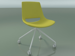 Chair 1207 (4 castors, fixed overpass, polyethylene, V12)