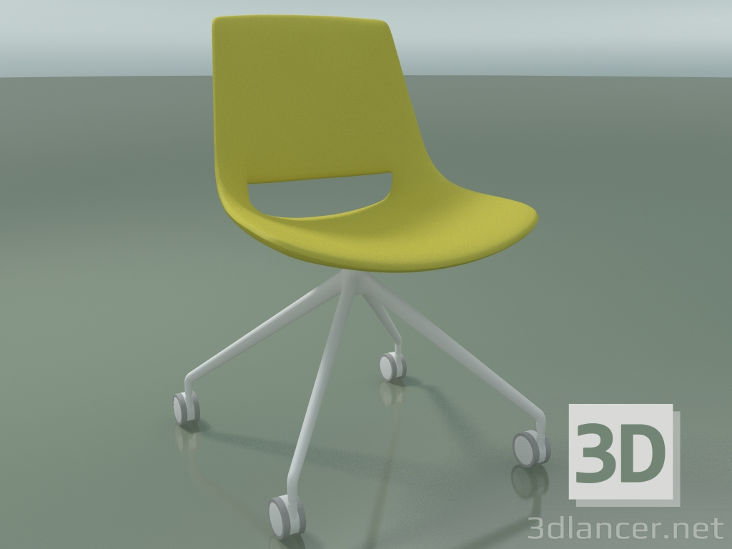 Modelo 3d Cadeira 1207 (4 rodízios, viaduto fixo, polietileno, V12) - preview