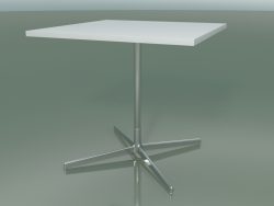 Quadratischer Tisch 5510, 5530 (H 74 - 79 x 79 cm, Weiß, LU1)