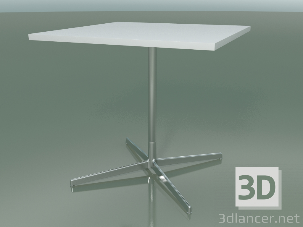 3D modeli Kare masa 5510, 5530 (H 74 - 79x79 cm, Beyaz, LU1) - önizleme