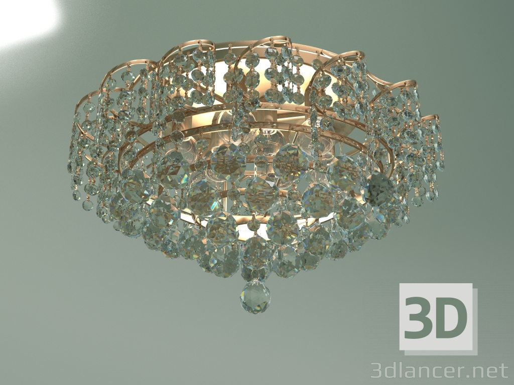 modello 3D Lampadario a soffitto 16017-9 (oro-Strotskis) - anteprima