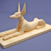 3d Egyptian Anubis statue model buy - render