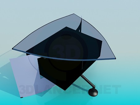 3D Modell Dreieck-Couchtisch - Vorschau