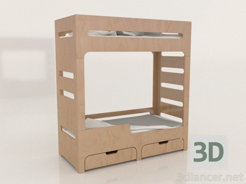3D Modell Etagenbett MODE HL (UVDHL0) - Vorschau