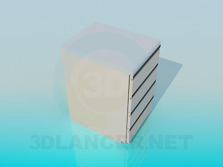 modelo 3D Mesita de noche con cajones - escuchar modelo 3D Mesita de noche con cajones - escuchar