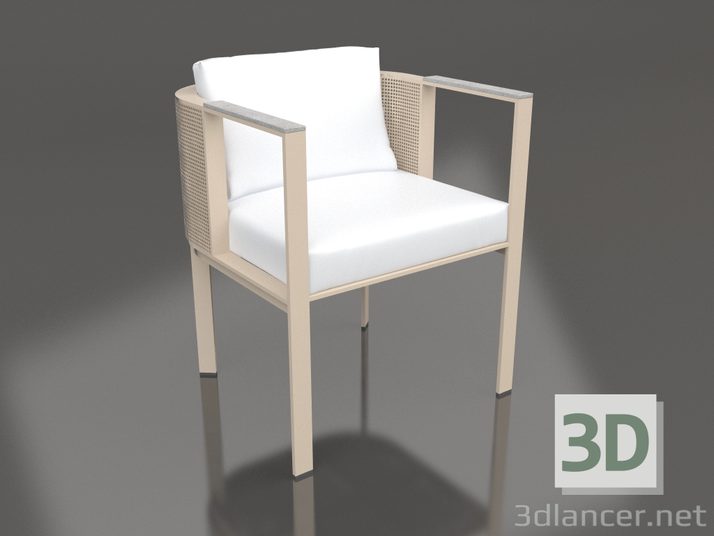 modello 3D Sedia da pranzo (Sabbia) - anteprima