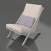 3D modeli Dinlenme için kulüp sandalyesi (Çimento grisi) - önizleme