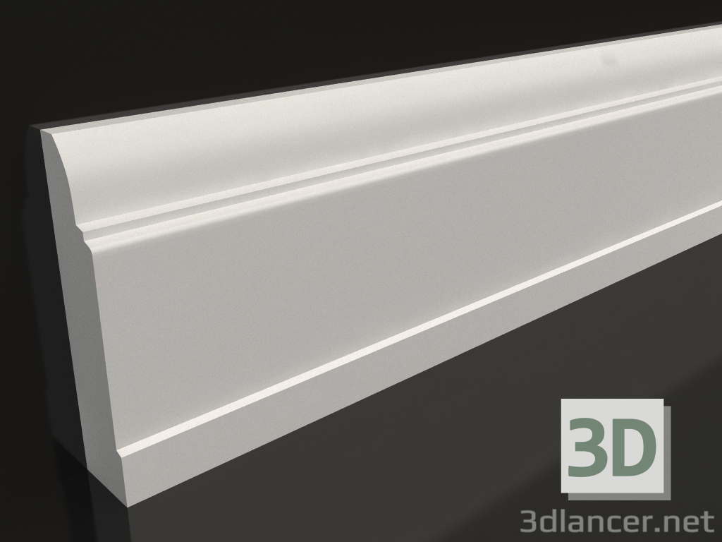 3d model Gypsum floor plinth PN 009 (150x36) - preview