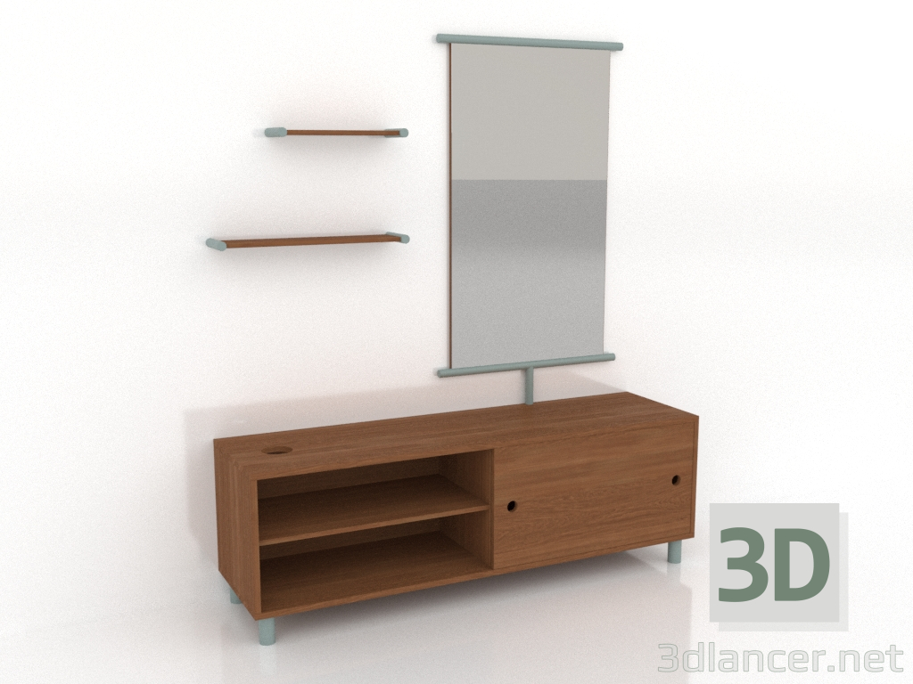 modello 3D Toeletta BUI - anteprima modello 3D Toeletta BUI - anteprima
