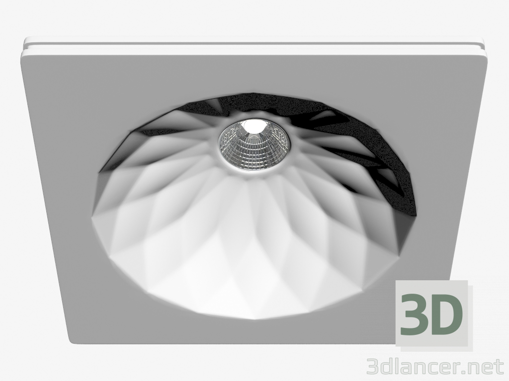 modello 3D Apparecchio da incasso a gesso LED (DL238G) - anteprima
